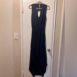 NWT REVOLVE Lanston Morley Delray High Low Surplice Maxi Dress, Size XS